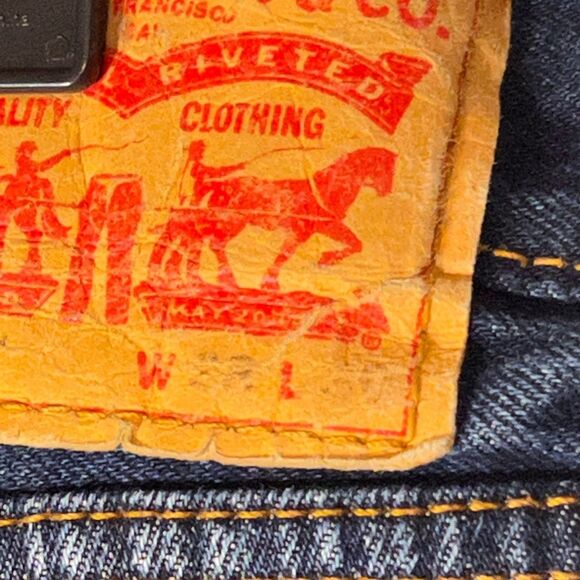 Levi’s denim 550 jeans red tag size 38 x30 - Picture 5 of 6